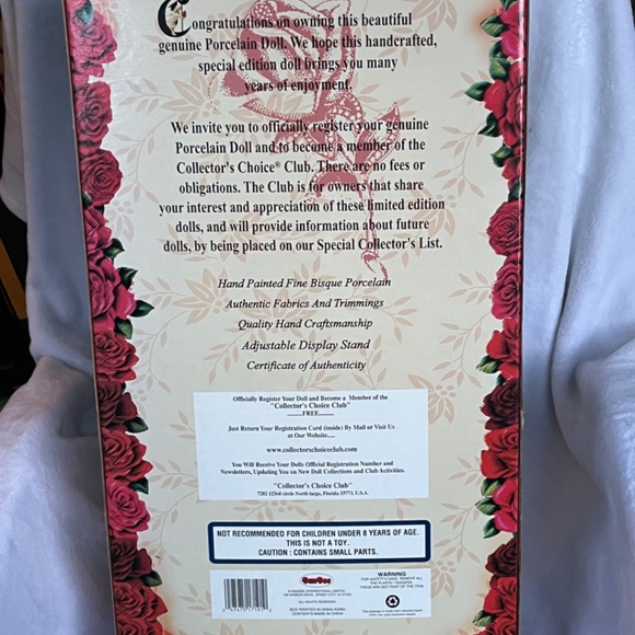 Collectors choice Rare Vintage fine Bisque Porcelain Doll Limited Edition 22” - Picture 9 of 11